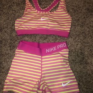 Nike Pros And sports bra